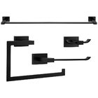 Kit De Acessórios Para Banheiro (mondrian Preta)