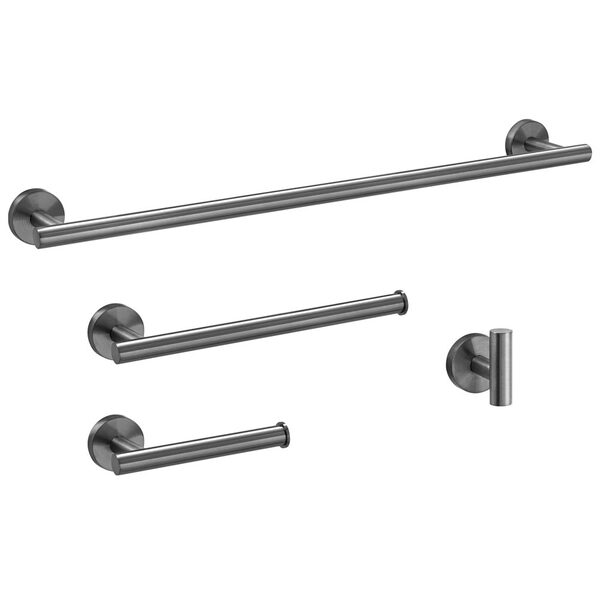 Kit De Acessórios Para Banheiro (tarsila Grafite Fosco)