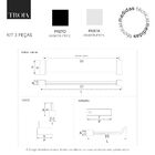Kit de Acessórios Para Banheiro Alto Brilho 3 Peças 2030tr Gr