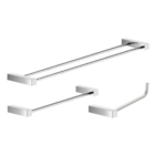 Kit de Acessórios Para Banheiro Alto Brilho 3 Peças 2040tr Gr