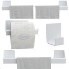 Kit De Acessórios Para Banheiro Branco 4 Pcs Master Slim Df