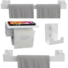 Kit De Acessórios Para Banheiro Branco 4 Peças Elg