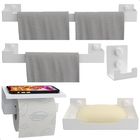 Kit De Acessórios Para Banheiro Branco 5 Peças Elg