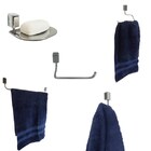 Kit De Acessórios Para Banheiro Città 5 Peças Cromado - Steel