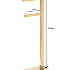 Kit De Acessorios Para Banheiro Com 3 Peças Em Aço Inox Doura