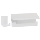 Kit De Acessórios Para Banheiro Com Adesivo 4 Pcs Branco Elg