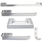 Kit De Acessórios Para Banheiro Cromado 5 Peças