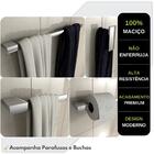 Kit De Acessórios Para Banheiro Cromado Master 4 Peças