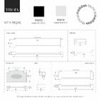 Kit De Acessórios Para Banheiro Cromado Polido 5 Peças Troia