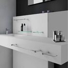 Kit De Acessórios Para Banheiro Duplo Prata 5 Peças Orion