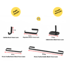 Kit de Acessorios Para Banheiro em Metal Black Piano Luxo 5 P