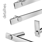 Kit De Acessórios Para Banheiro Escovado 3 Peças 2030pm Grego