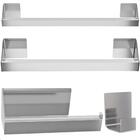 Kit De Acessórios Para Banheiro Inox 4 Peças Master Slim Df