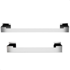 Kit De Acessórios Para Banheiro Inox Com Adesivo 4 Pcs Elg