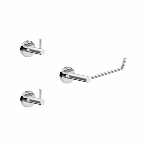 Kit De Acessórios Para Banheiro Lavabo Alto Brilho Atenas