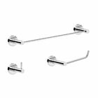 Kit De Acessórios Para Banheiro Lavabo Escovado Atenas