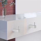 Kit De Acessórios Para Banheiro Lavabo Metal Alto Brilho Troia