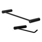 Kit de Acessórios para Banheiro Orion Metal Preto Fosco Grego