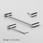 Kit de Acessórios para Banheiro Orion Prata Alto Brilho 3 Peç