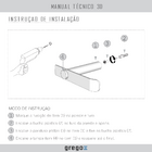 Kit De Acessórios Para Banheiro Preto Fosco 3 Peças 2020pm Gr