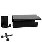 Kit De Acessórios Para Banheiro Preto Fosco 6 Peças Elg