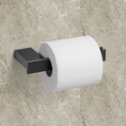 Kit De Acessórios Para Banheiro Preto Fosco Master 3 Peças