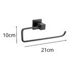 Kit De Acessorios Para Banheiro Preto Fosco Metal Premium