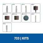 Kit de Acessórios para Madeira de Lixar e Furar Dremel 733 20 Peças