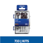 Kit de Acessórios para Madeira de Lixar e Furar Dremel 733 20 Peças