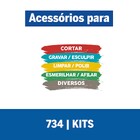 Kit de Acessórios para Metal de Gravar, Esmerilhar e Limpar Dremel 734 16 Peças