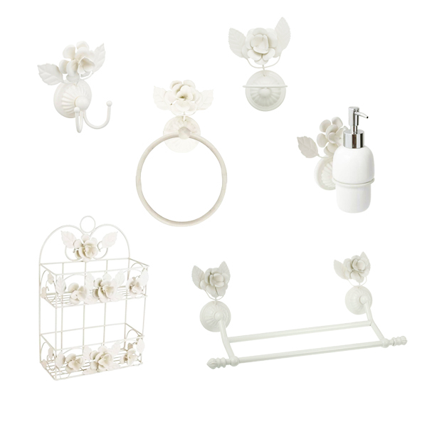 Kit de Acessórios para Parede Provençal 5 peças Sensea