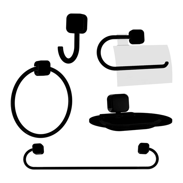 Kit De Acessórios Plásticos Japi Jksqk Samba Preto