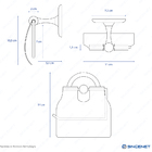 Kit De Acessórios Retrô Para Banheiro (Goya Dourado)