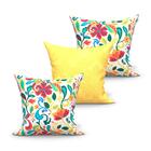 Kit De Almofada Grande Amarela E Colorida Alure Kit 3 Unidade