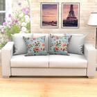 Kit De Almofada Grande Floral Decorativa 4 Unidades 60cm X 60