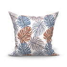 Kit De Almofada Marrom Estampada Floral 60cm X 60cm Com Refil