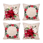 Kit De Almofada Para Decoração De Natal 4 Unidades Tecido Sue