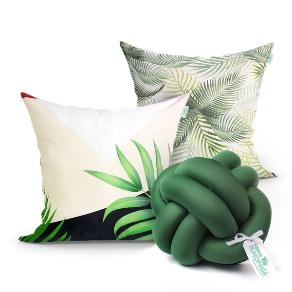 Kit De Almofada Para Sala 2 Unidades Verde 2 Unidades 45cm X