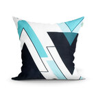 Kit De Almofada Para Sala Estampada 4 Unidades Fé Azul 45cm X