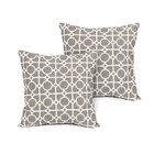Kit De Almofada Para Sala Estampada Cinza Geométrica 2 Unidad