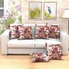 Kit De Almofada Para Sala Estampada Floral Grande Com Refil 2