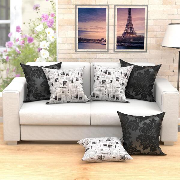 Kit De Almofada Para Sala Grande 60cm X 60cm 6 Unidades Com R