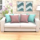 Kit De Almofada Para Sala Grande Azul E Rosê 4 Unidades 60cm