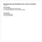 Kit De Almofada Para Sala Medalhão Dourada Jacquard 4 Unidade