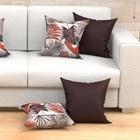 Kit De Almofada Para Sofá Estampada Tabaco 4 Unidades 45cm X