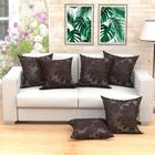 Kit De Almofada Tabaco Lisa Grande 60cm X 60cm Com Refil De S