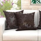 Kit De Almofada Tabaco Lisa Grande 60cm X 60cm Com Refil De S