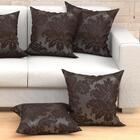 Kit De Almofada Tabaco Lisa Grande 60cm X 60cm Com Refil De S