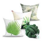 Kit De Almofada Verde Para Sala Estampada Decorativa 3 Unidad