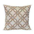 Kit De Almofadas Bordadas Geométricas 50x50 Veludo Com Enchim